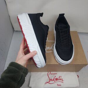 Christian Louboutin Black Choukario Low Top Platform WOMENS Sneaker